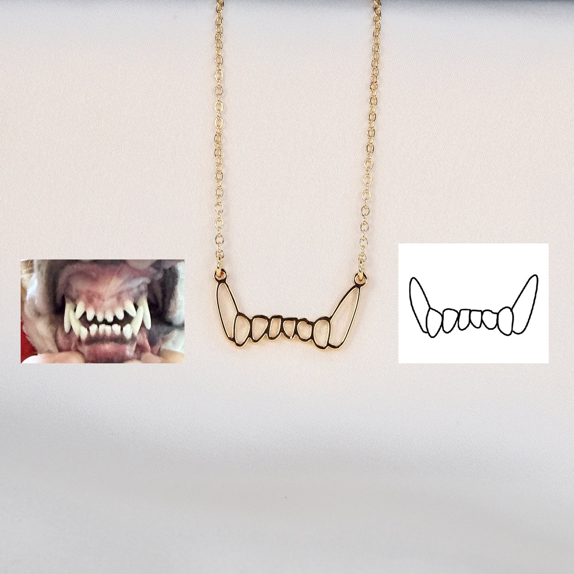 Dog tooth necklace - Etsy 日本
