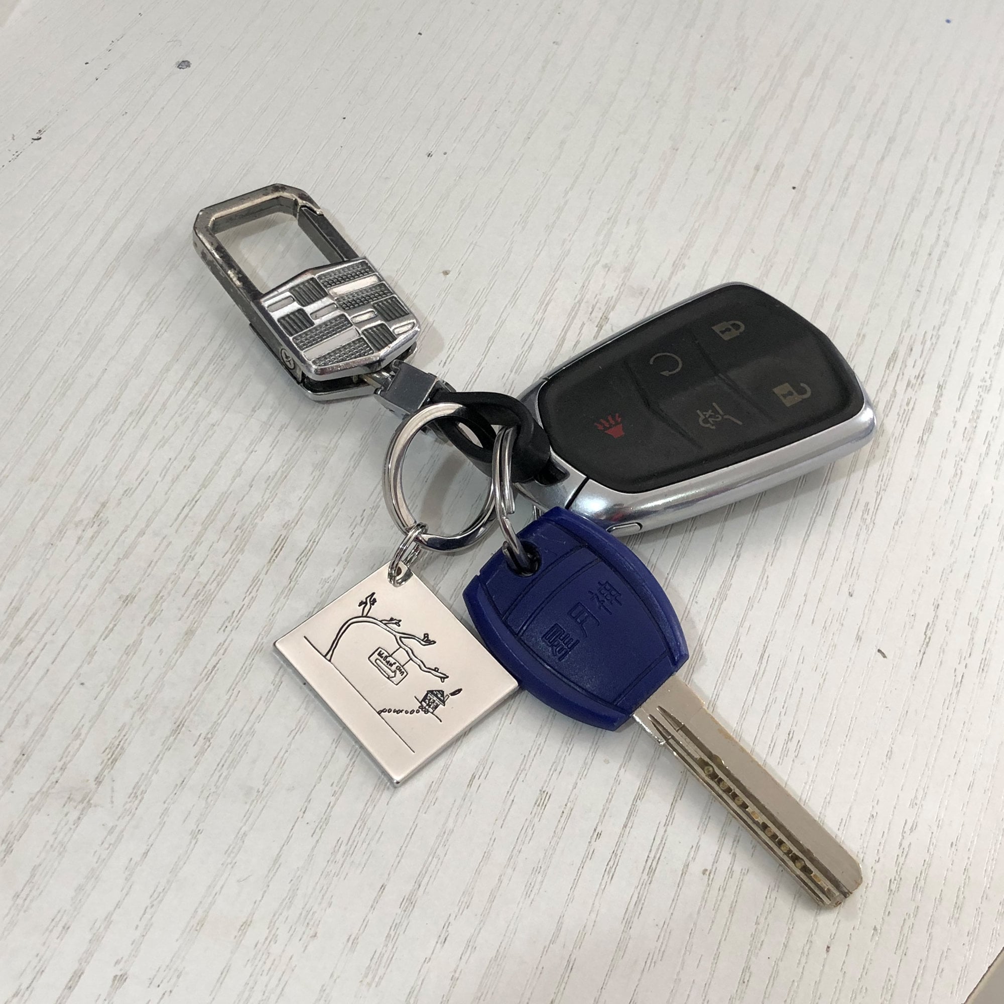 Actual Handwriting Keychain Kids Drawing Keychaincustomized | Etsy