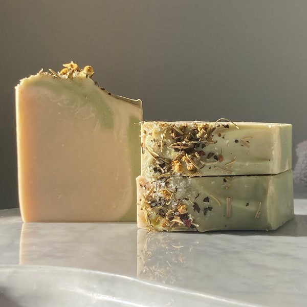 White Sage + Lavender Bar | All-Natural | Vegan Shea Butter Soap | Handmade in Maine Gifts | Maine Made Gifts | Natural Soap