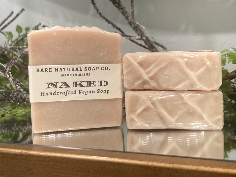 Naked Bar Unscented Face & Body Soap Bar Shea Butter Soap No Fragrance Natural Plant-Based Bar Soap Unscented Soap image 2