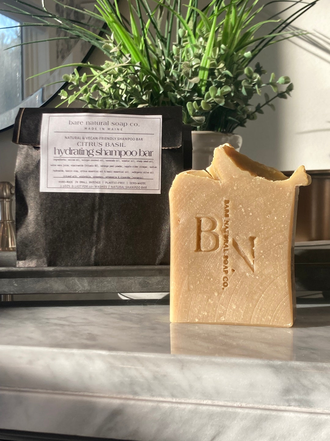 Organic Shampoo Bar Hydrating Shampoo Bar Zero Waste Plastic Free