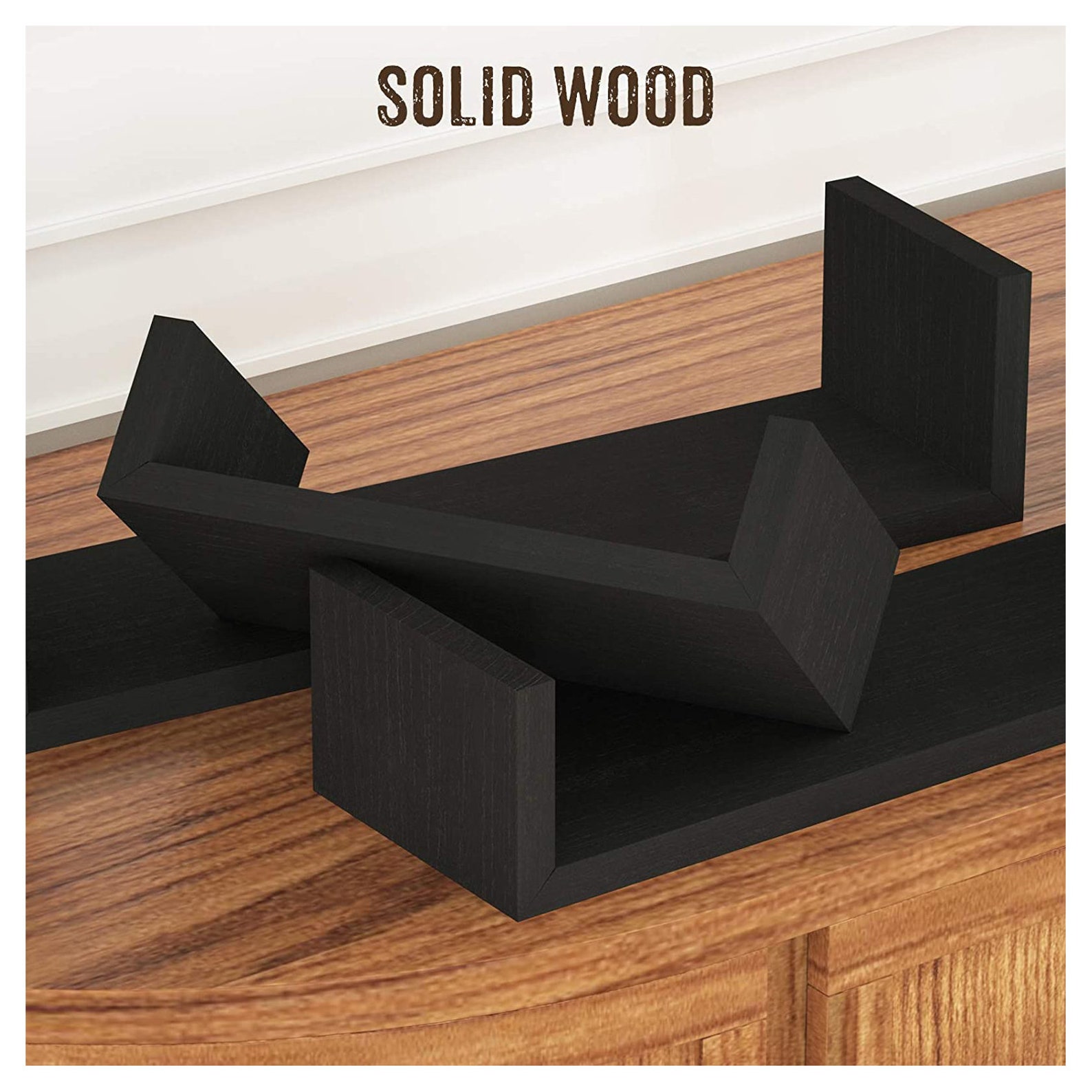 Set of 3 Floating Shelves Wall Hanging Wood Shelving Shelf Etsy