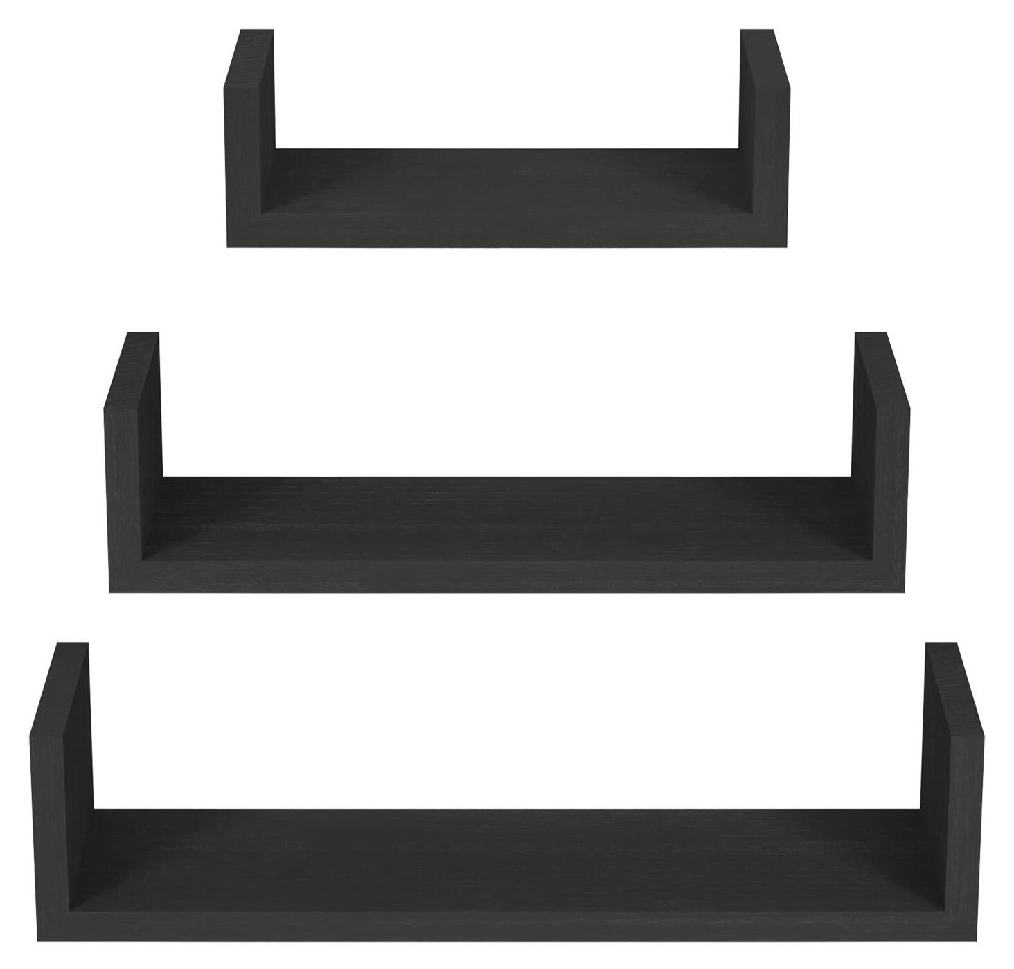 Set of 3 Floating Shelves Wall Hanging Wood Shelving Shelf Etsy