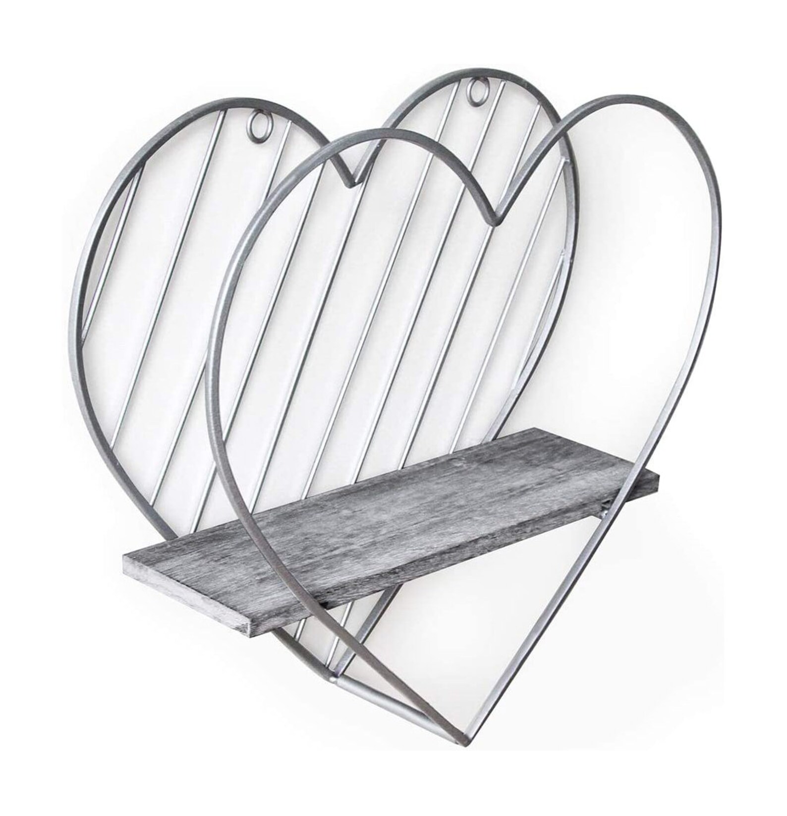 Wall Hanging Metal Heart Shelf Shelves Shelving Mounted Metal Etsy