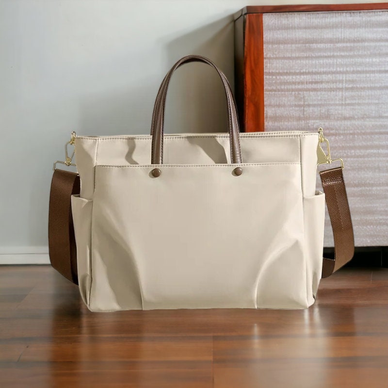 Large tote bag with laptop compartment sale
