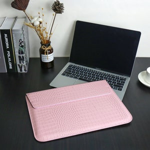 MacBook Sleeve| PU Leather Laptop Case| Laptop Sleeve Case 11 12 13 14 15 16 Inch MacBook Pro Air Retina M1 M2 Chip Case| Envelope sleeve