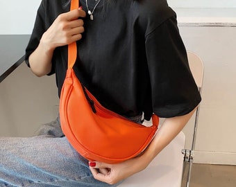 Womens Chest Bag Neutral Outdoor Sport Canvas Waist Phone Bag Messenger Handbag
