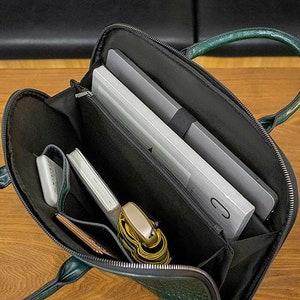 Luxury Women Briefcase Genuine Leather Handbag Office Bag - Etsy UK