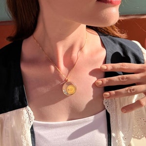 Collar con moneda de oro turca de 22 k - Cadena de cuerda y moneda de oro - Çeyrek Altın - Ceyrek - Collar vintage - Regalo para ella