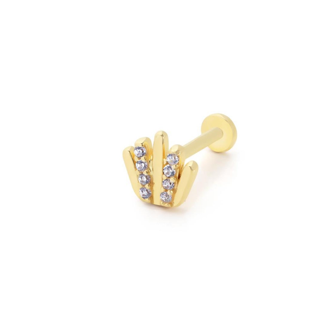Struck by You Piercing Front 14K