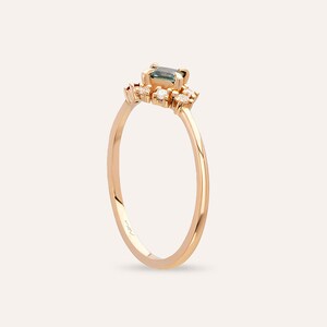 0.38 Ct Multicolor Sapphire And Rose Rose Gold Ring image 4