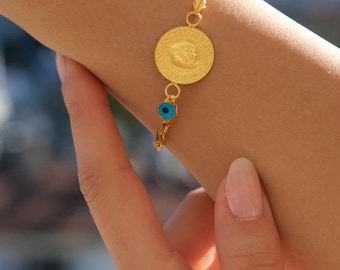 [Numberings] _コイルペンダントブレスレット 14K Gold Amazon.com: Moonfox 14K Gold Bracelets for Women Non