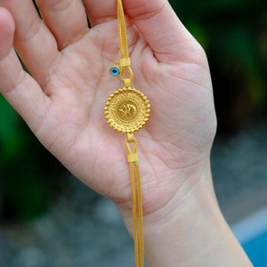 Gold Coin Bracelet - Turkish Gold Coin Bracelet - Ceyrek Altin - Gold Coin - 14K Solid Gold Monogram Necklace - Pressed Coin Neclace
