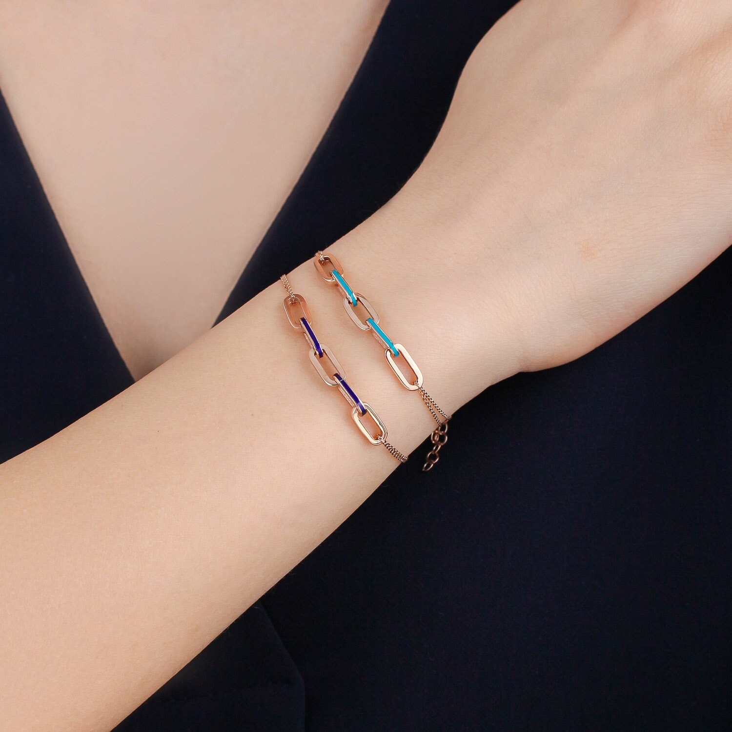 Gold bangles shop with enamel