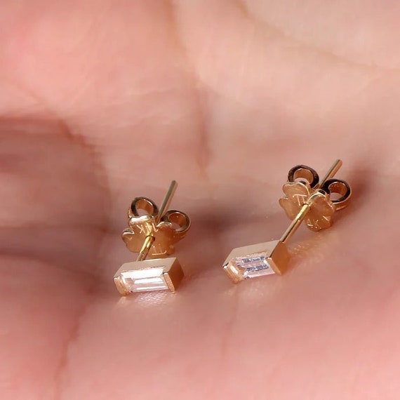 Etsy 14k gold earrings deals