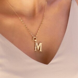 Collar de oro de letras - Collar de cadena de oro - Collar de letras - joyería personalizada - Regalos especiales - Collar de letras de oro - Regalo para ella