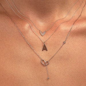 Collar de letras de oro - Collar de cadena de oro - Collar de letras - Joyas personalizadas - Regalos especiales - Collar de letras de oro - Regalo para ella