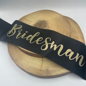 Personalised Sash with Custom Message | Party | Hen do | Stag Do | Bridesmaids Bridesman Man of Honour | Bachelorette | Printed Ribbon