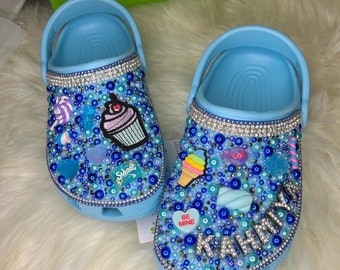 Custom Designed Bling Crocs - Big Kids and Toddlers