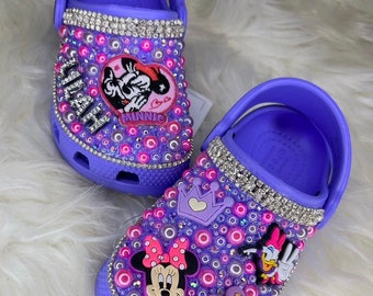 PRINCESS KENZ CUSTOM KIDS INSPIRED BLING AND PEARLS CROC CLOGS — The  Sparkle Affair LTD. CO