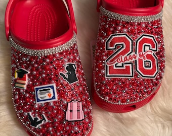 Crocs Bling con diseño personalizado para mujer