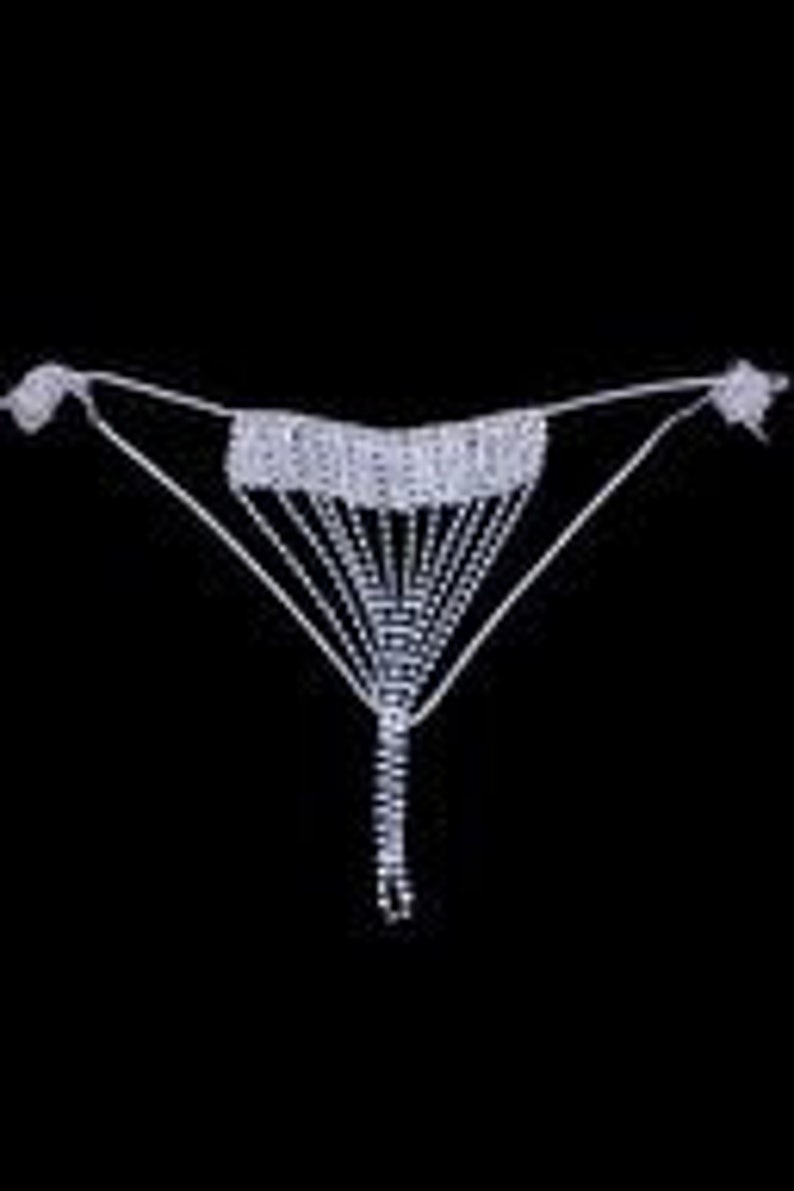 Crystal Thong Bikini Jewelry for Women // Full Stone Etsy