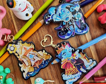 Cookie Run Kingdom - Pure Vanilla , Shadow Milk Cookie Keychains