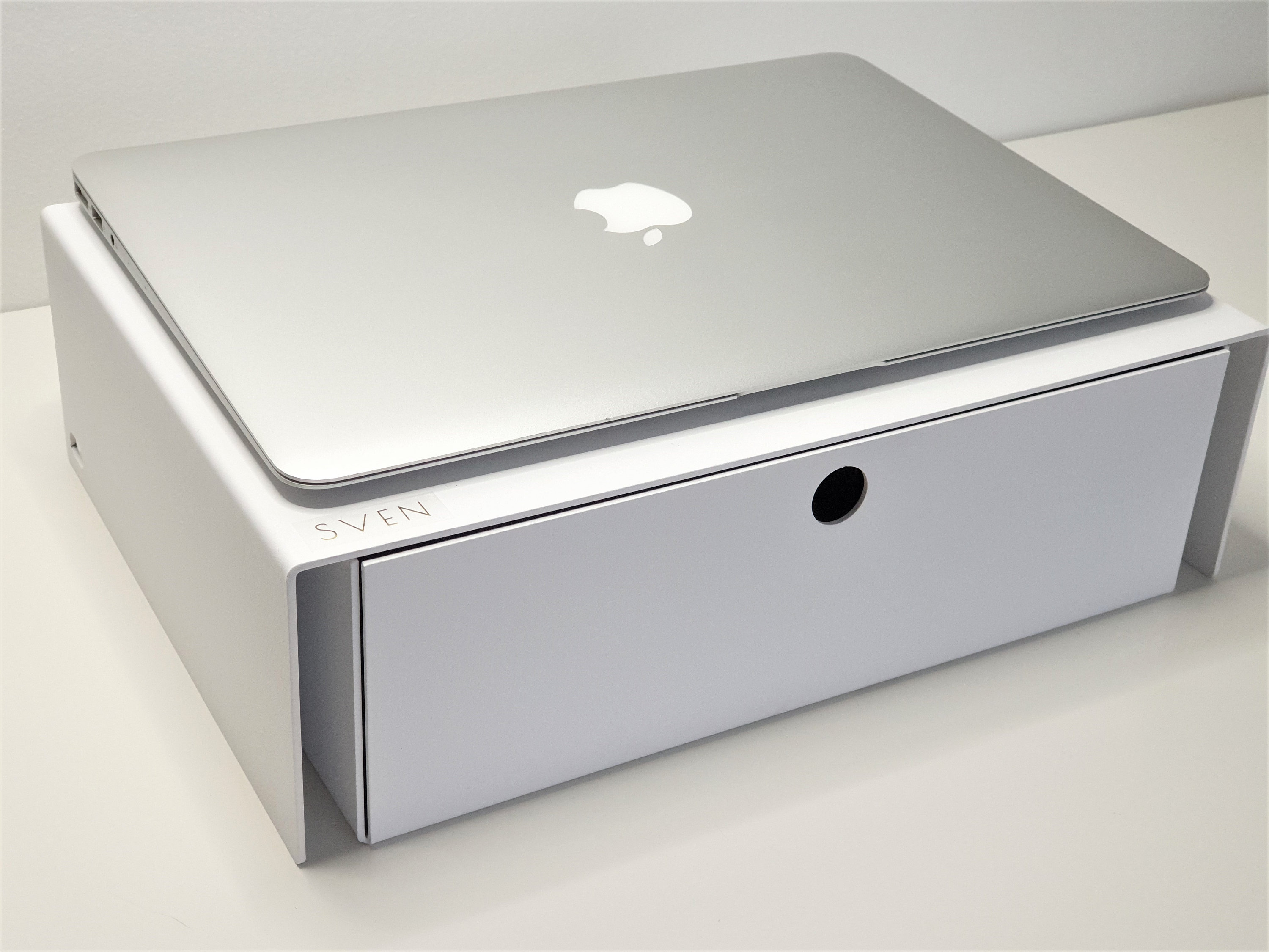 STEEL MINI drawer laptop stand for desk desk organizer Etsy