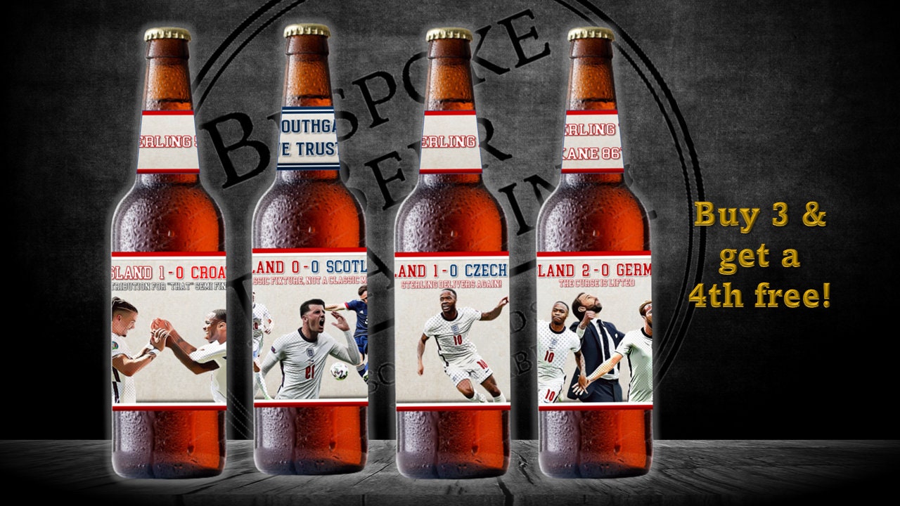 Arsenal FC Inspired Birthday Beer Label Gifts Etsy UK