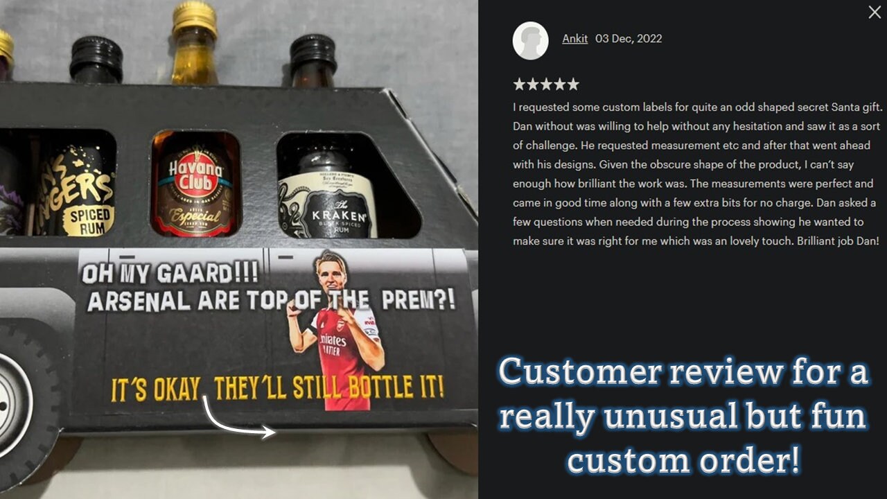 Arsenal FC Inspired Birthday Beer Label Gifts Etsy UK