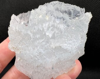 Incredible Icicle Etched Aquamarine Crystal with Phenacite
