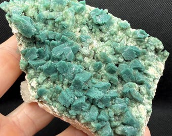 Rare Heulandite with Celadonite on Stilbite Crystal