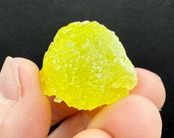 Bright Yellow Brucite Crystal