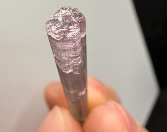 Double Terminated Gem Cotton Candy Pink Tourmaline Crystal