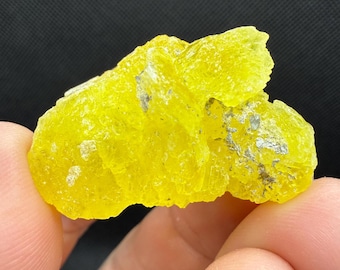 Bright Yellow Brucite Crystal
