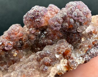 Unique Botryoidal Purple Yellow Red Hematite Fluorite