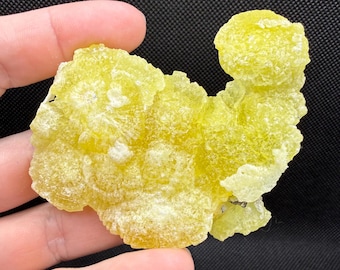 Bright Yellow Brucite Crystal