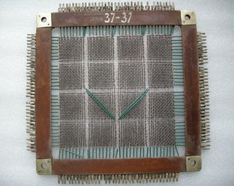 Rarest USSR Soviet ROM Magnetic Ferrite Core Memory Plate 1970s Rarest USSR Soviet ROM Magnetic Ferrite Core Memory Plate 1970s