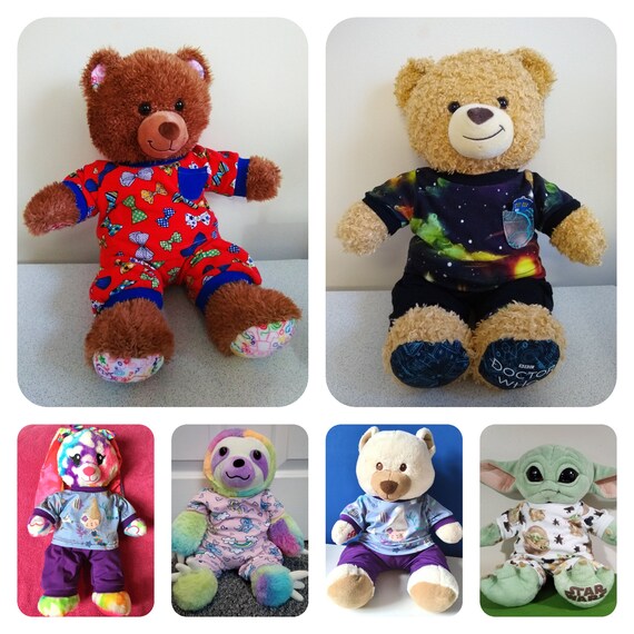 15 16 inch teddy Cosy Pyjama pdf print at home sewing pattern and full instructions