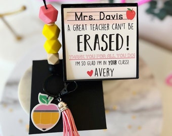 End of Year Teacher Thank You Pencil Lanyard Gift