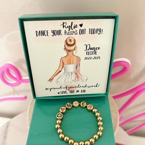 Dance Recital Gift,Dancer bracelet, dance recital, Dance showcase gift, Ballet recital, Congratulations Dance team, end of year gift