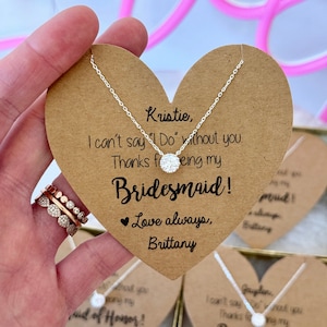 Obrigado colar de festa nupcial! Não-manchado! Não posso dizer "sim" sem você! Colares delicados com caixa e fita, aço inoxidável de alta qualidade