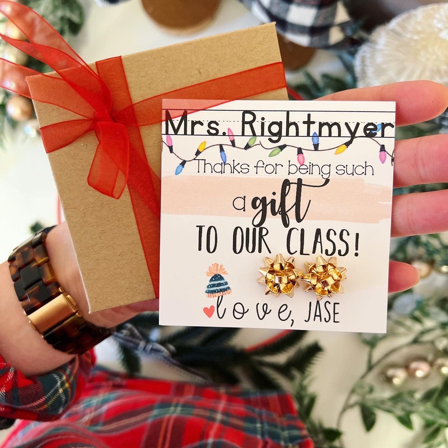 27 Best Christmas Gifts for Teachers: Show Your Appreciation 15 Teacher Holiday Christmas gift, Thanks for being the best teacher,…