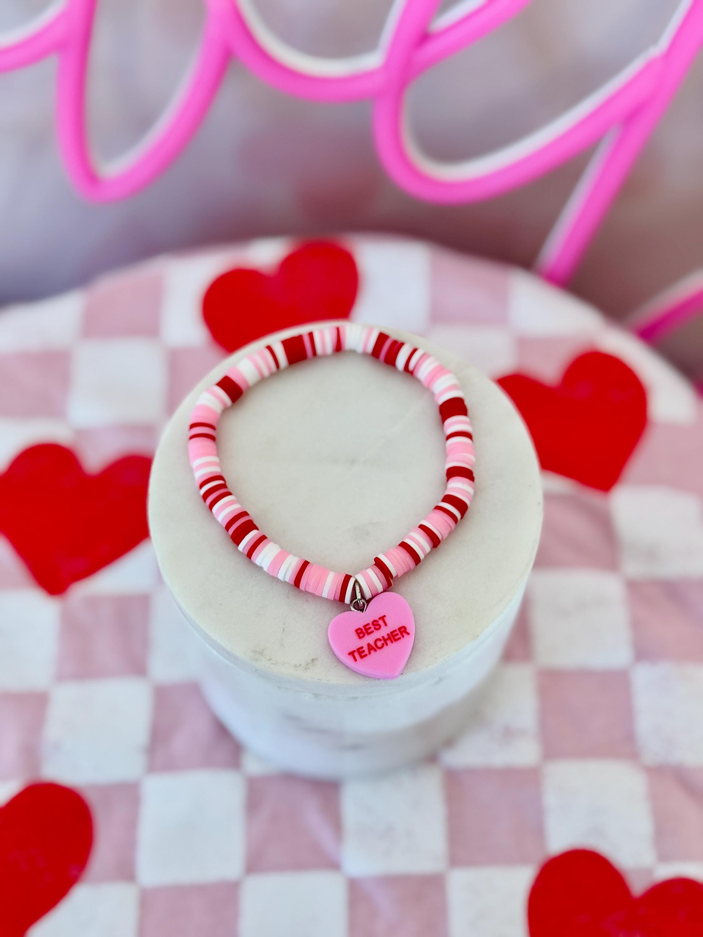 Braccialetti in stile europeo Teach Love Inspire Charm, argento sterling 925, gioielli per insegnanti, regalo di apprezzamento per gli insegnanti, braccialetto con ciondolo per insegnanti - Italia