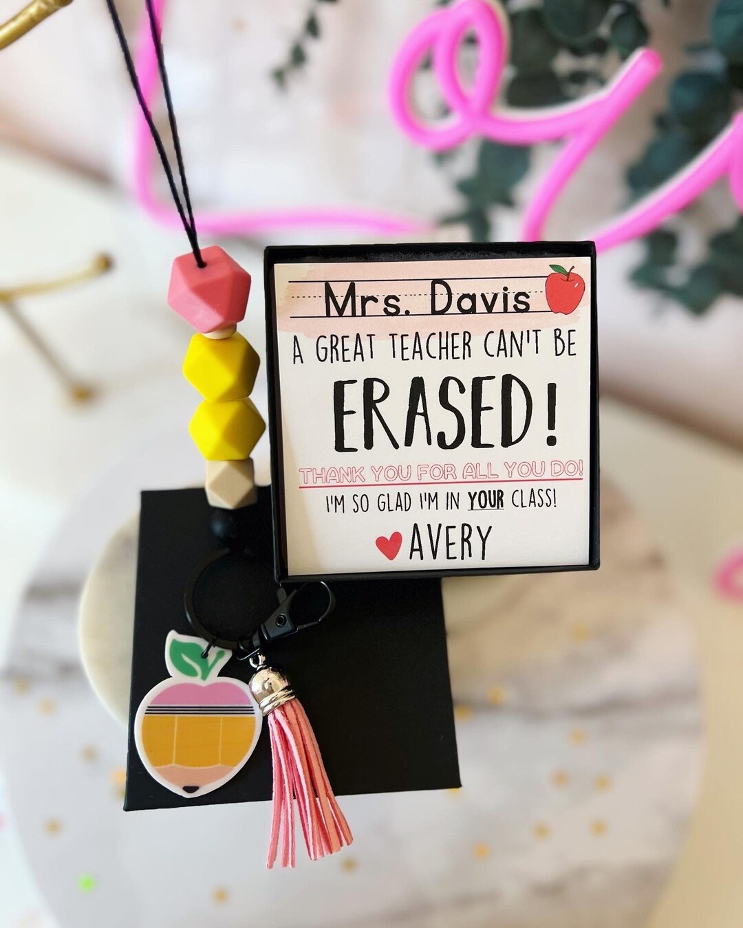 End of Year Teacher Thank You Pencil Lanyard Gift - Etsy