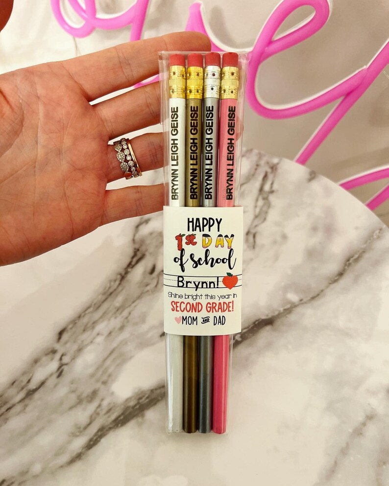 Engraved Pencils Back to School Gift! Child's Name Personalized! Gift ...