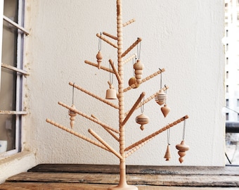 1.5, árbol de Navidad de madera de 2 pies, árbol de Navidad de madera moderno, árbol de Navidad de bricolaje,