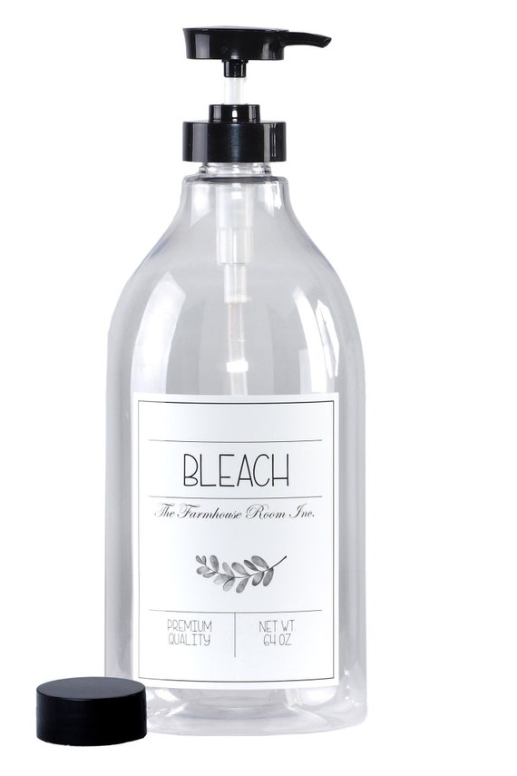 Bleach Bottle Dispenser 64 Oz BPA Free & PET Plastic With Etsy