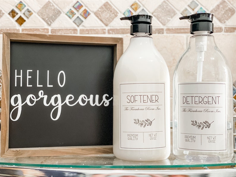 The Farmhouse Room Inc. Plastic Container for Liquid Detergent Etsy