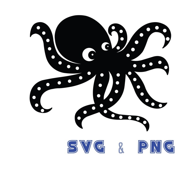 Octopus SVG Pulpo clipart Pulpo svg corte Vector Octopus - Etsy España